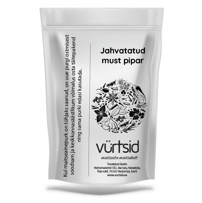 Jahvatatud must pipar Jahvatatud must pipar 50g - Pilt 1