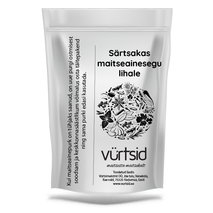 Särtsakas maitseainesegu lihale Särtsakas maitseainesegu lihale 55g - Pilt 1