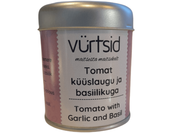 Tomat-kuuslaugu-basiilikuga Tomat, küüslaugu ja basiilikuga 50g - Image 1